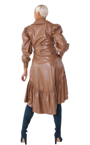 For Her Women Dress 82045-Cognac - Church Suits For Less