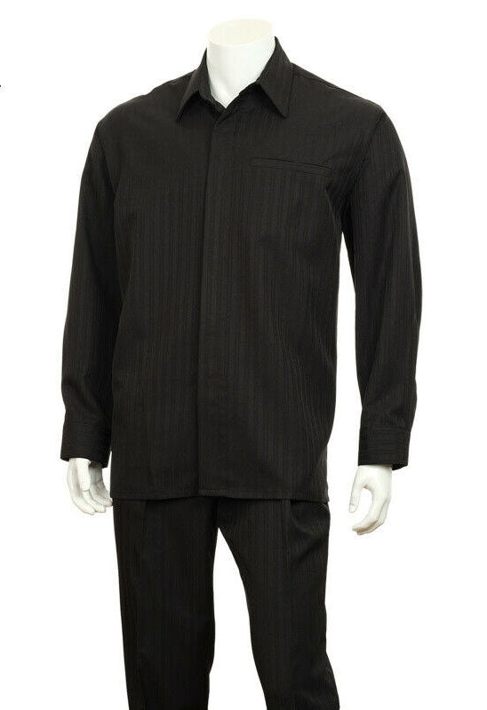 Fortino Landi Walking Set M2767-Black - Church Suits For Less