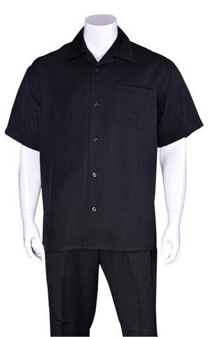 Fortino Landi Walking Set M2954-Black - Church Suits For Less