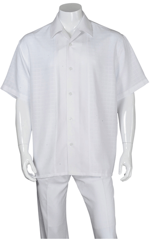 Fortino Landi Walking Set M2960-White - Church Suits For Less
