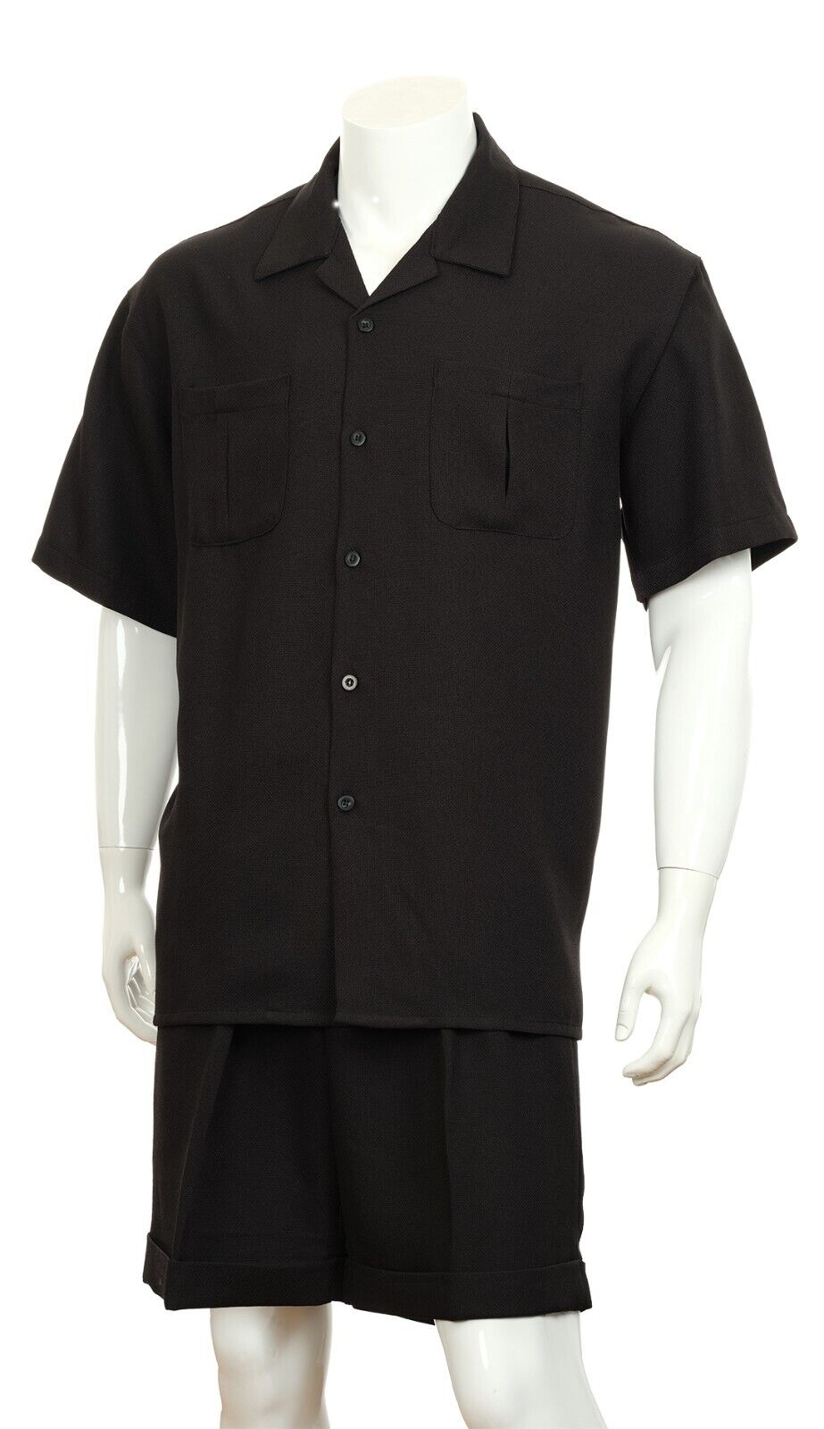 Fortino Landi Walking Set M2973-Black - Church Suits For Less