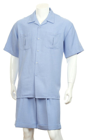 Fortino Landi Walking Set M2973-Blue - Church Suits For Less