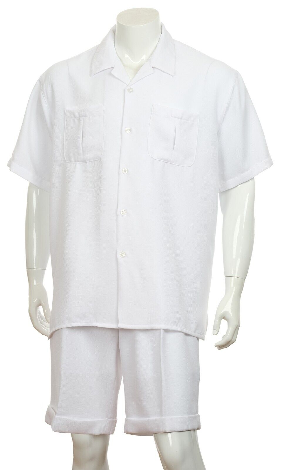 Fortino Landi Walking Set M2973-White - Church Suits For Less