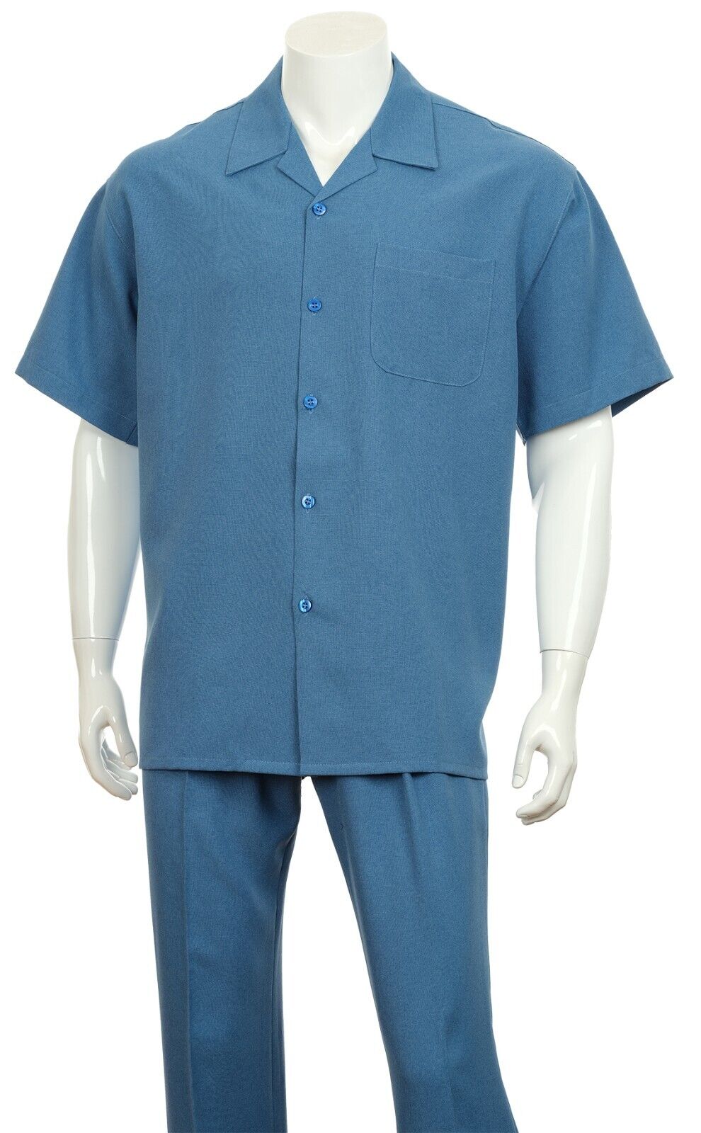 Fortino Landi Walking Set M2975-Blue - Church Suits For Less