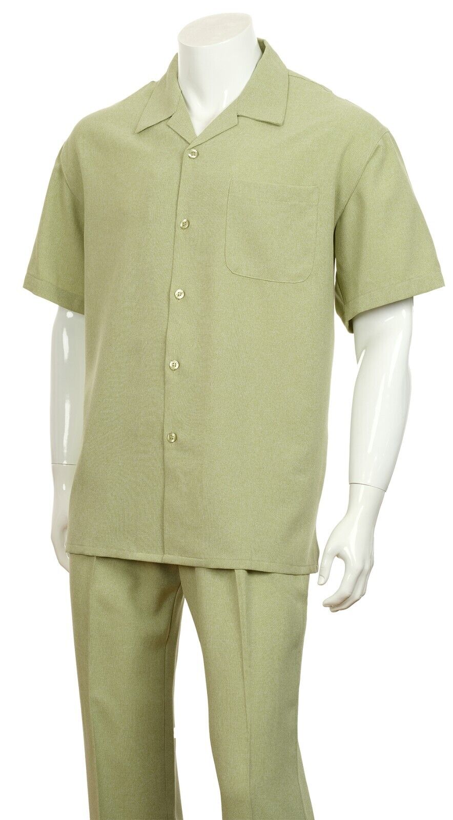Fortino Landi Walking Set M2975-Olive - Church Suits For Less