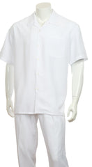 Fortino Landi Walking Set M2975-White - Church Suits For Less