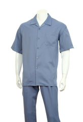 Fortino Landi Walking Set M2976-Blue - Church Suits For Less