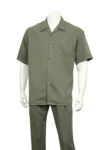Fortino Landi Walking Set M2976-Olive - Church Suits For Less