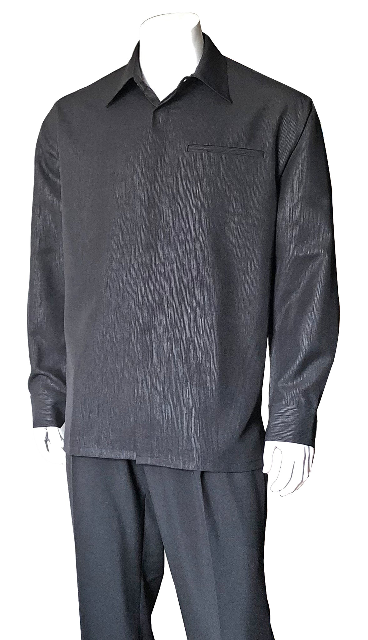 Fortino Landi Walking Set M2764-Black - Church Suits For Less