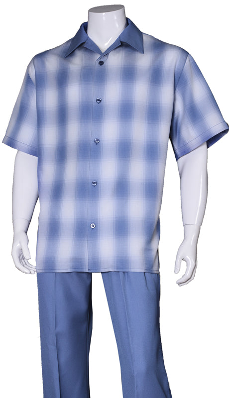 Fortino Landi Walking Set M2970-Blue - Church Suits For Less