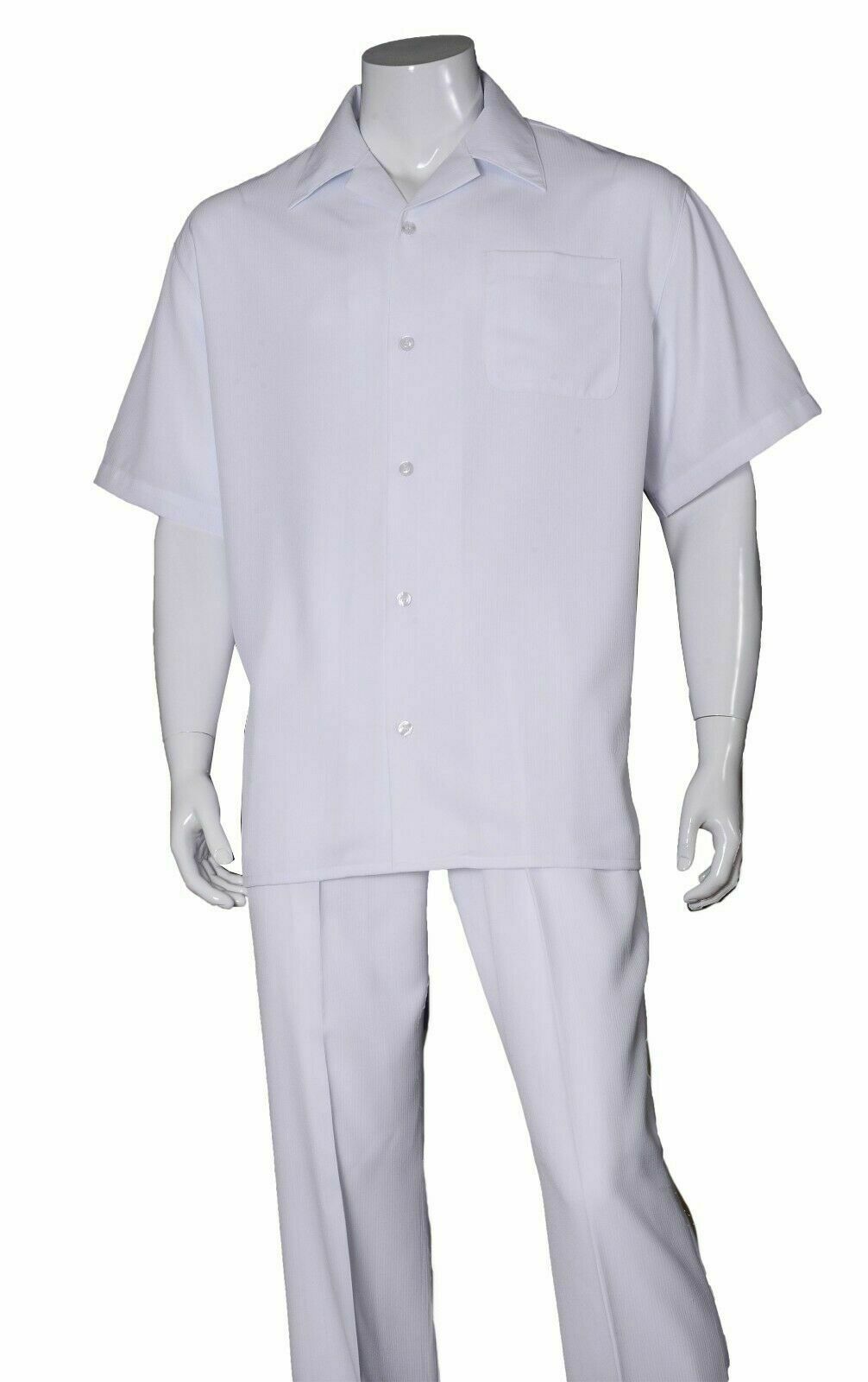 Fortino Landi Walking Set M2971-White - Church Suits For Less