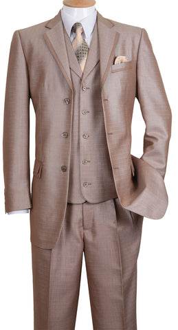 Fortino Landi Men Suit 5909V-Tan - Church Suits For Less