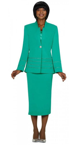 GMI Usher Suit 23108-Emerald | Church suits for less