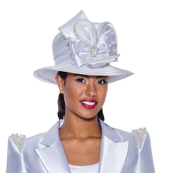GMI Church Hat 9263-White - Church Suits For Less