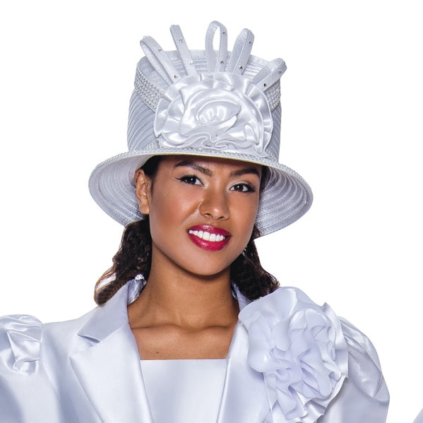 GMI Church Hat 9432-White - Church Suits For Less