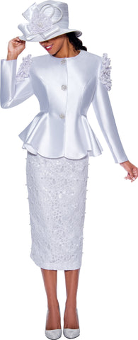 GMI Church Suit 9172-White