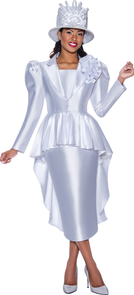 GMI Church Suit 9432-White - Church Suits For Less