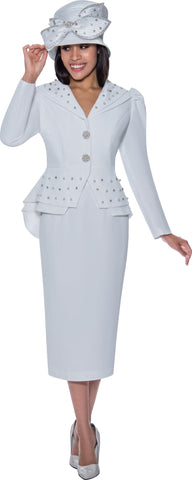 GMI Church Suit 9522-White