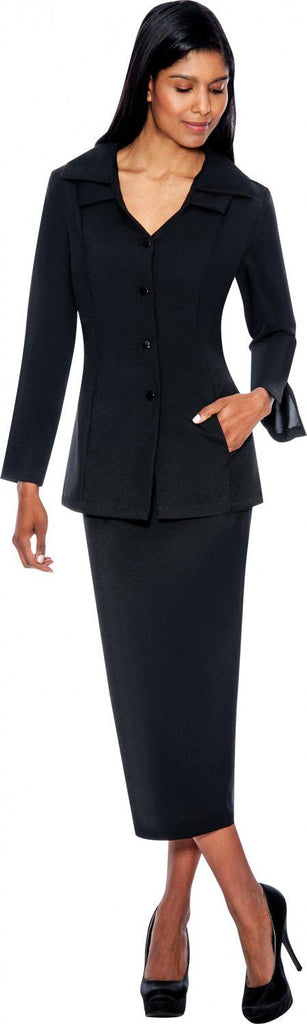 GMI Usher Suit 12777-Black - Church Suits For Less