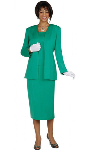 GMI Usher Suit 13270-Emerald - Church Suits For Less