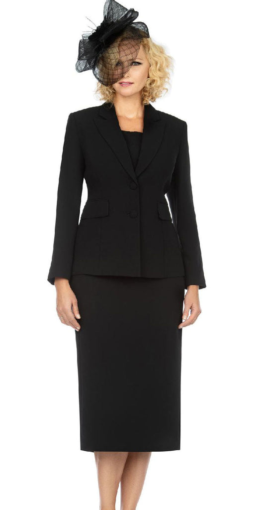 Giovanna Usher Suit S0710C-Black - Church Suits For Less