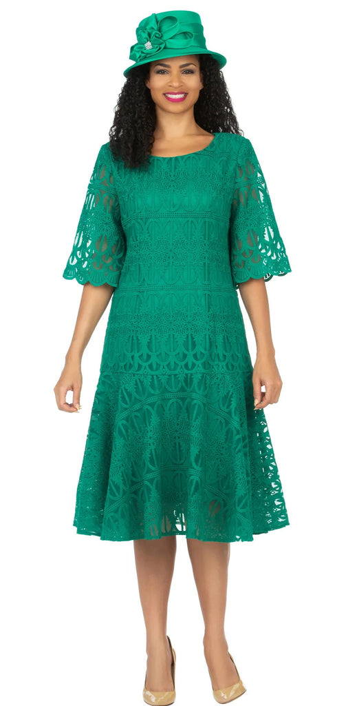 Giovanna Dress D1541-Emerald - Church Suits For Less
