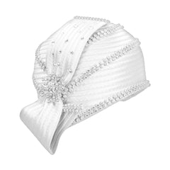 Giovanna Church Hat HR22107-White - Church Suits For Less