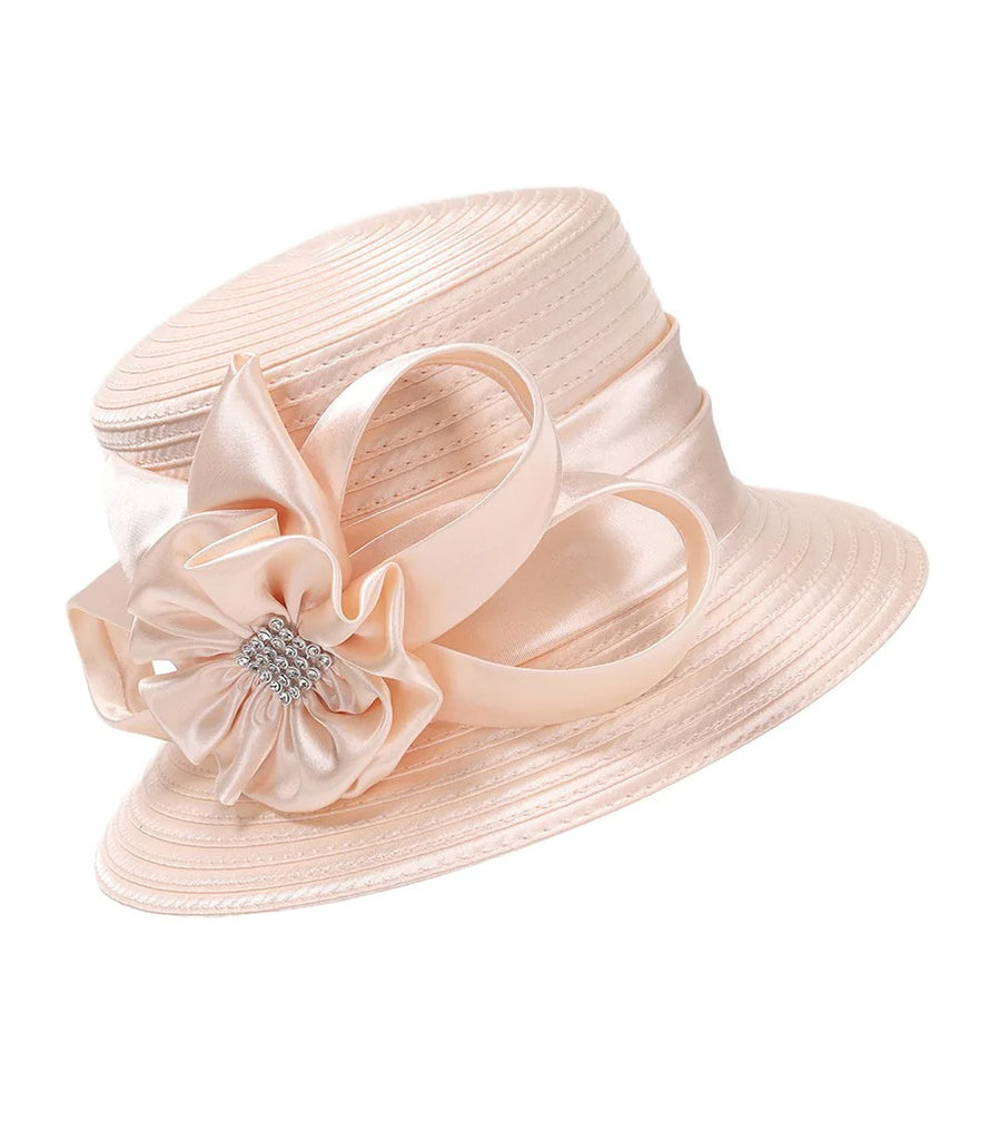 Giovanna Church Hat HR944-Champagne - Church Suits For Less