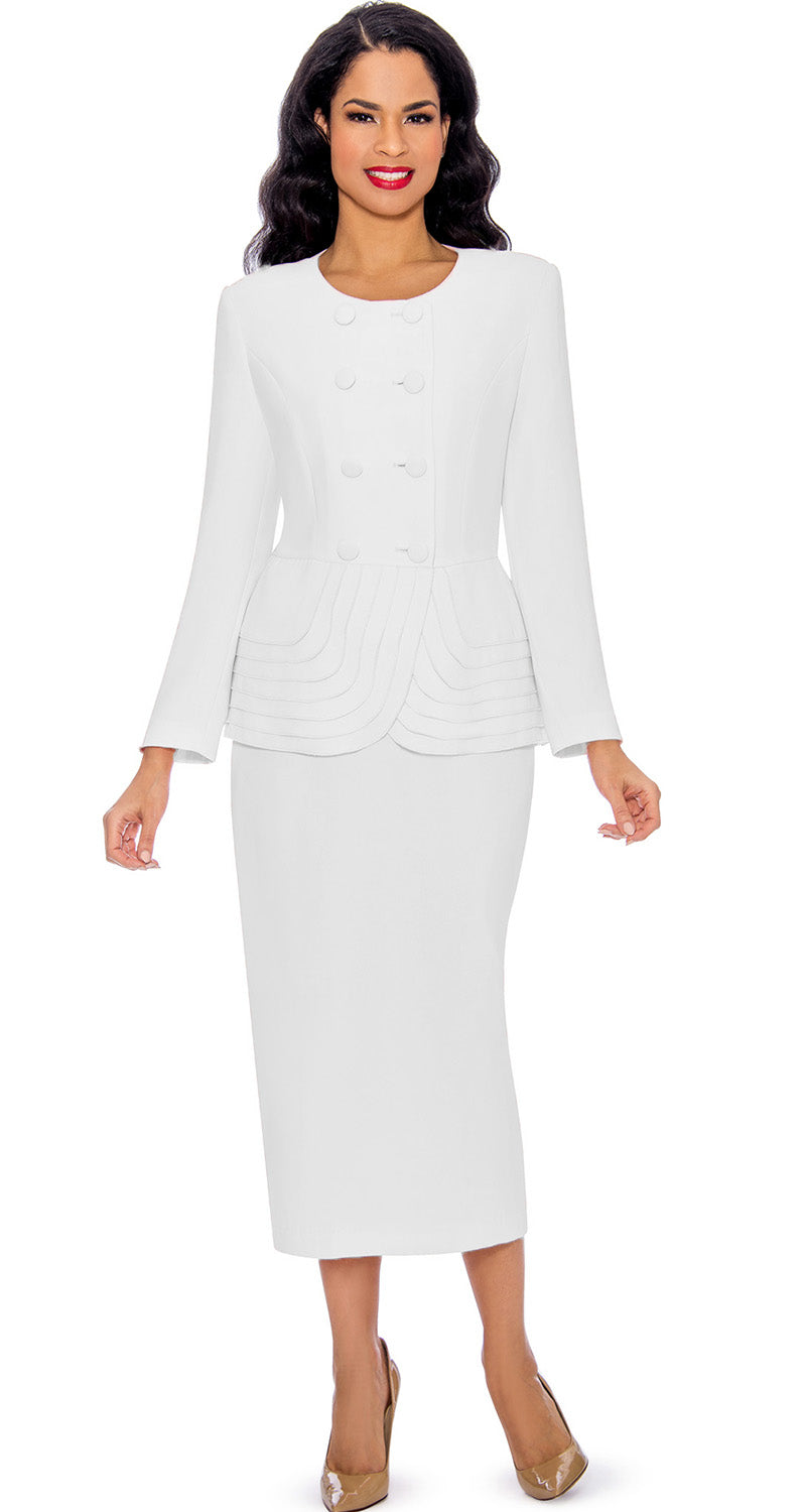 Giovanna Suit 0902-White - Church Suits For Less