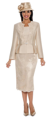 Giovanna Church Suit G0844-Champagne