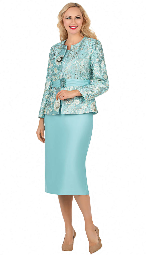Giovanna Suit G1132-Seafoam - Church Suits For Less