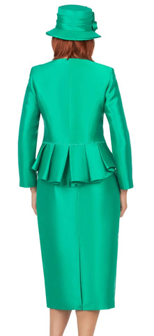 Giovanna Church Suit G1156-Emerald - Church Suits For Less