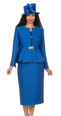 Giovanna Church Suit G1160-Royal Blue - Church Suits For Less