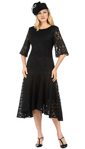 Giovanna Dress D1525-Black - Church Suits For Less
