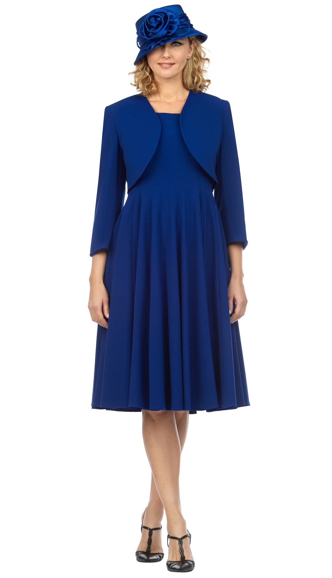 Giovanna Dress D1540-Royal Blue - Church Suits For Less