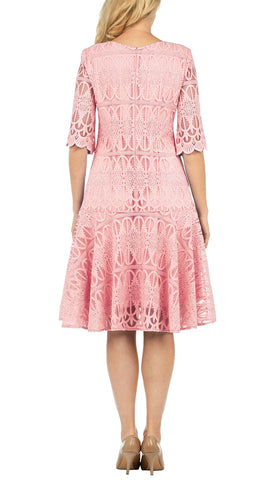 Giovanna Dress D1541C-Pink - Church Suits For Less