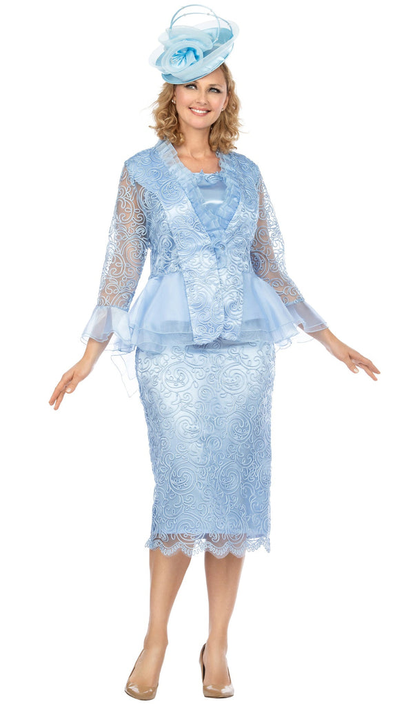 Giovanna Suit 0929C-Blue - Church Suits For Less