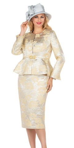 Giovanna Church Suit G1160T-Champagne - Church Suits For Less