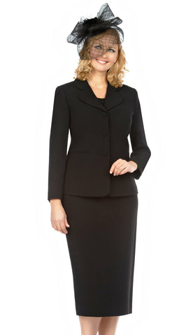 Giovanna Usher Suit S0824-Black - Church Suits For Less