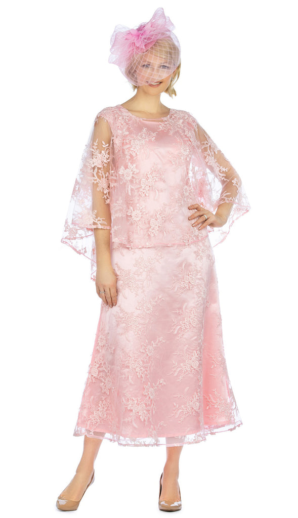 Giovanna Dress D1510-Pink - Church Suits For Less