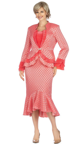 Giovanna Suit G1142C-Hot Pink - Church Suits For Less