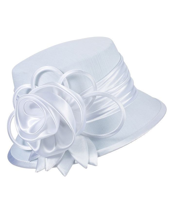 Giovanna Hat HM935-White - Church Suits For Less