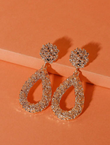 Women Earring Set BDF-0848 Rose Gold - Church Suits For Less