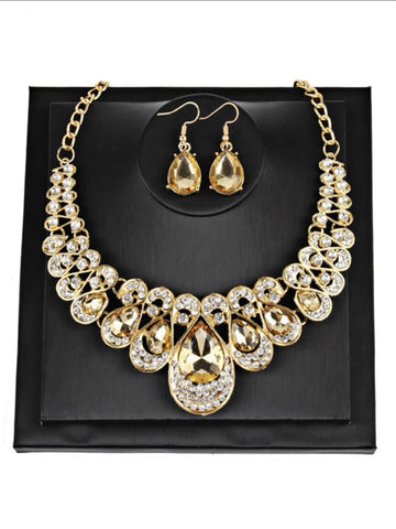 Women Jewelry Set BDF-2222 Gold - Church Suits For Less