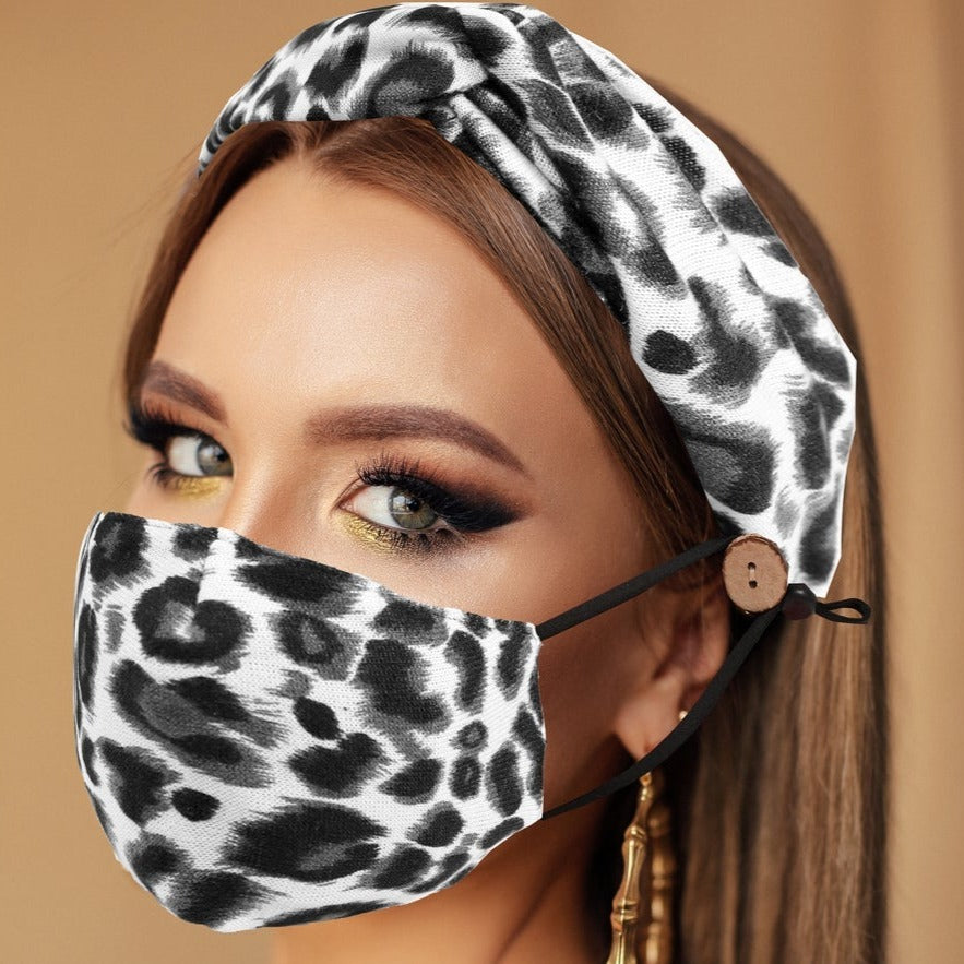 Women Fashion Face Mask & Headband-113 - Church Suits For Less