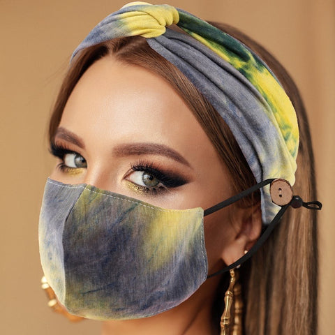 Women Fashion Face Mask & Headband-113-5