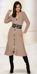 Love The Queen Dress 17514 - Church Suits For Less