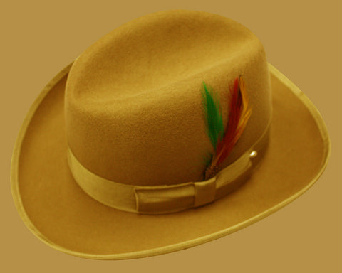 Men Godfather Hat-Brick
