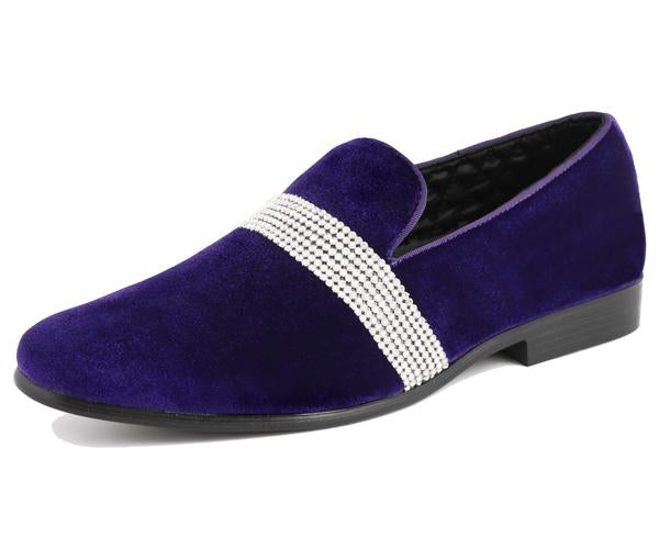Men Dress Shoes-MSD-MONA667 Purple - Church Suits For Less