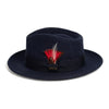 Men Church Fedora Hat-  Navy - Church Suits For Less